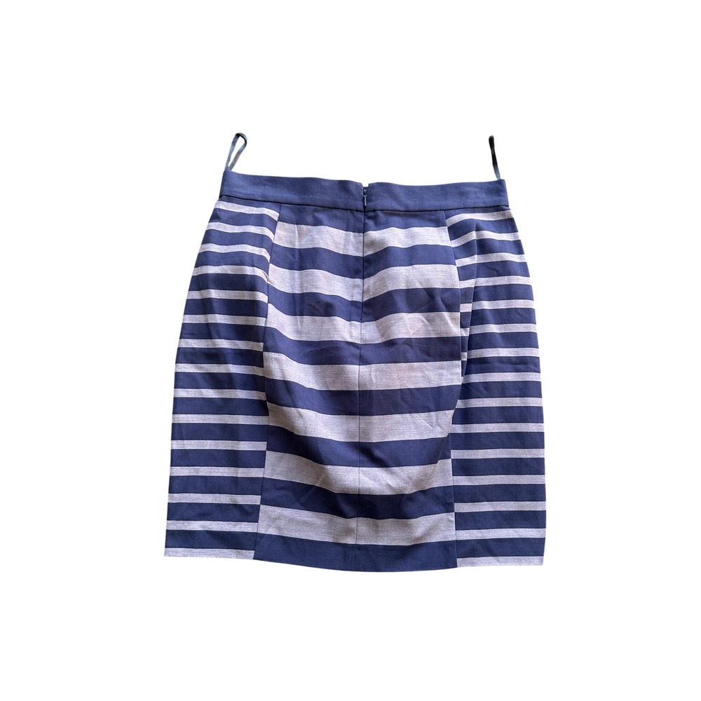 French Connection‎ Super Stripe Mini Skirt Lavender Blueblood 73AM9 Womens 8 NEW